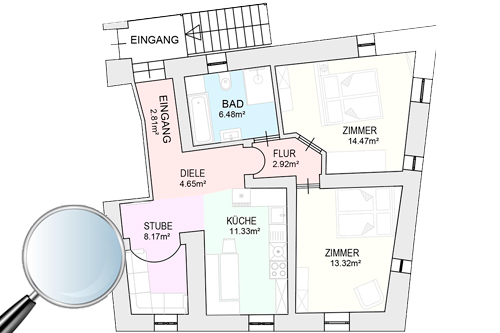 Plan Ferienwohnung - Weingenuss